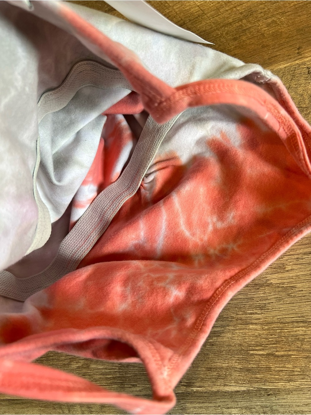 Hard Tail Women's Coral Tie-Dye Spaghetti Strap Tank Top - Picture 5 of 5